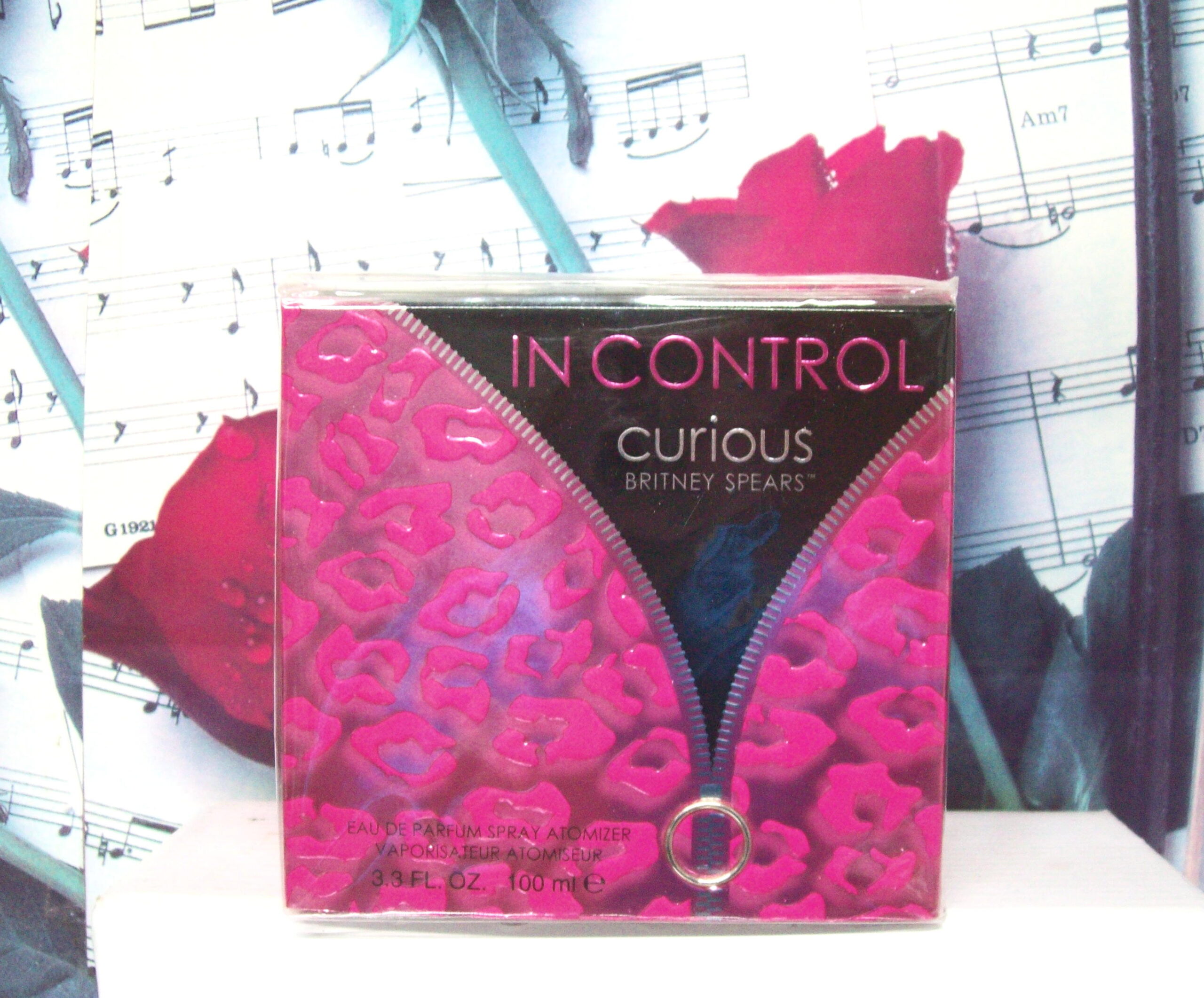 In Control Curious by Britney Spears 3.3 oz EDP Spray bottle In Control Curious Britney Spears women's perfume packaging Britney Spears In Control Curious Eau de Parfum 3.3 oz In Control Curious by Britney Spears fragrance for women