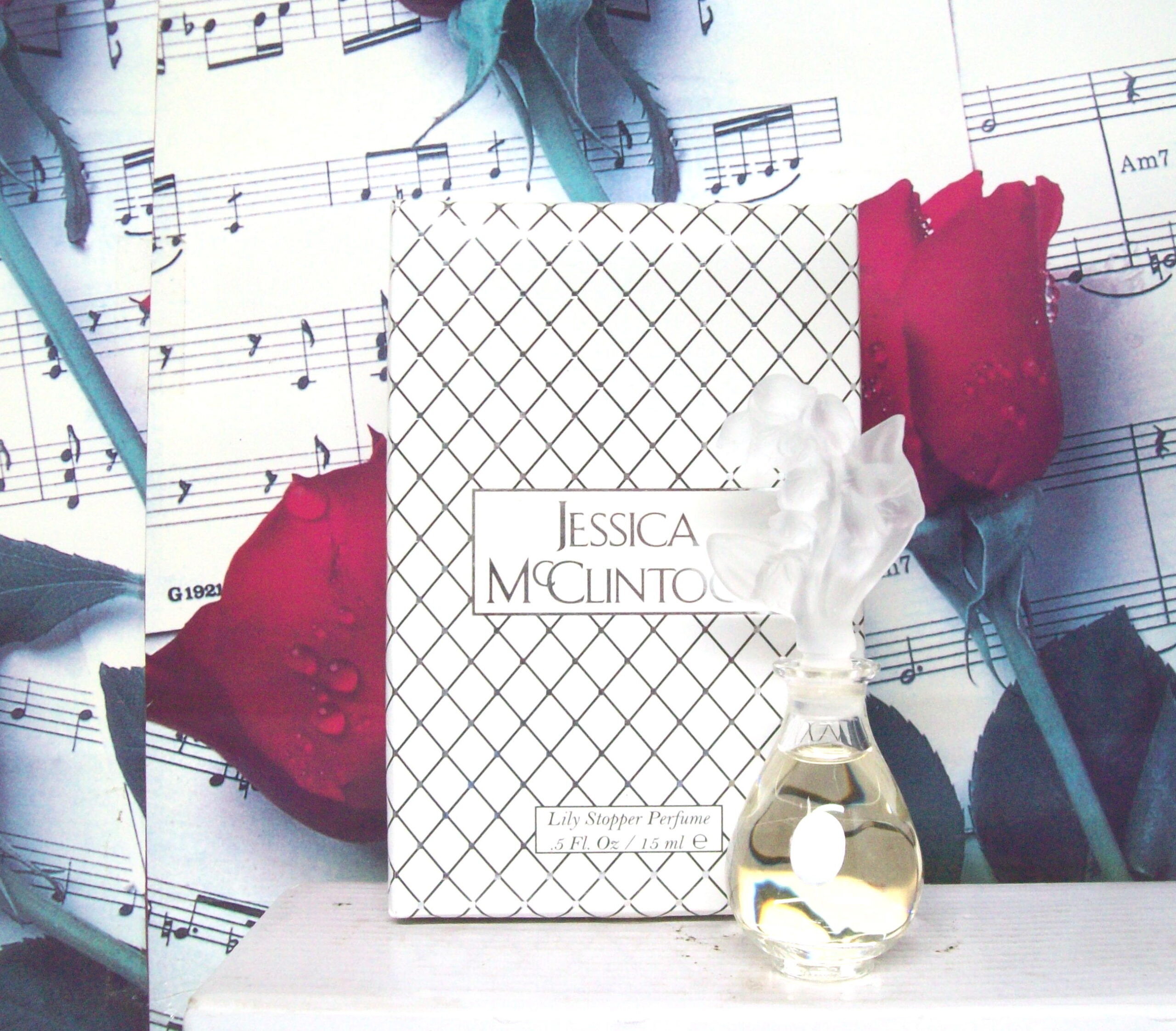 Jessica McClintock Lily Stopper Perfume 0.5 OZ