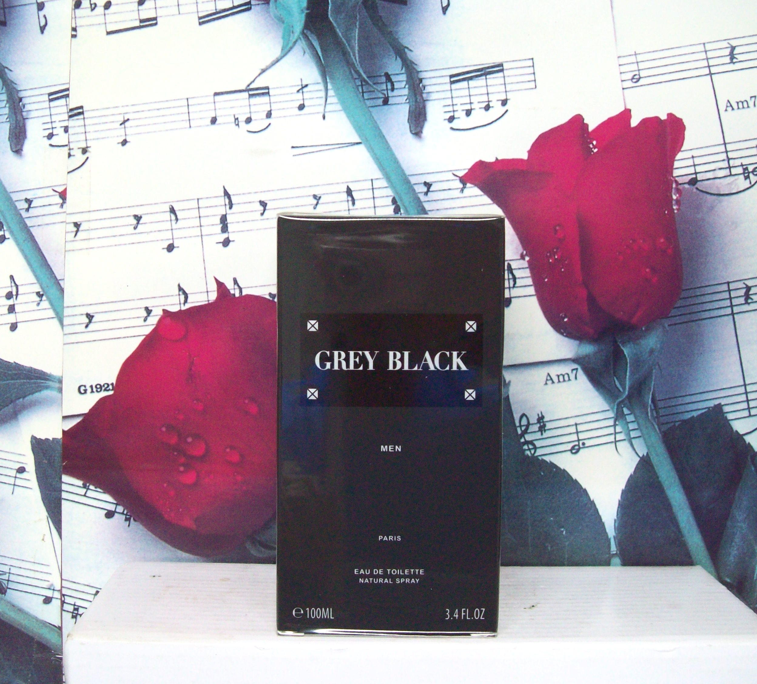 Grey Black Men EDT by Karen Low 3.4 OZ perfume bottle