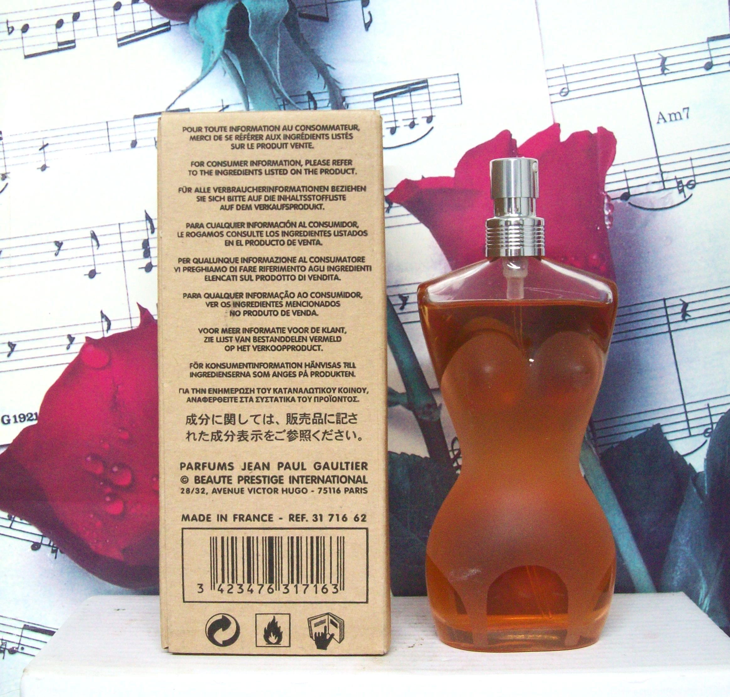 Jean Paul Gaultier Classique For Women EDT 3.4 FL OZ bottle