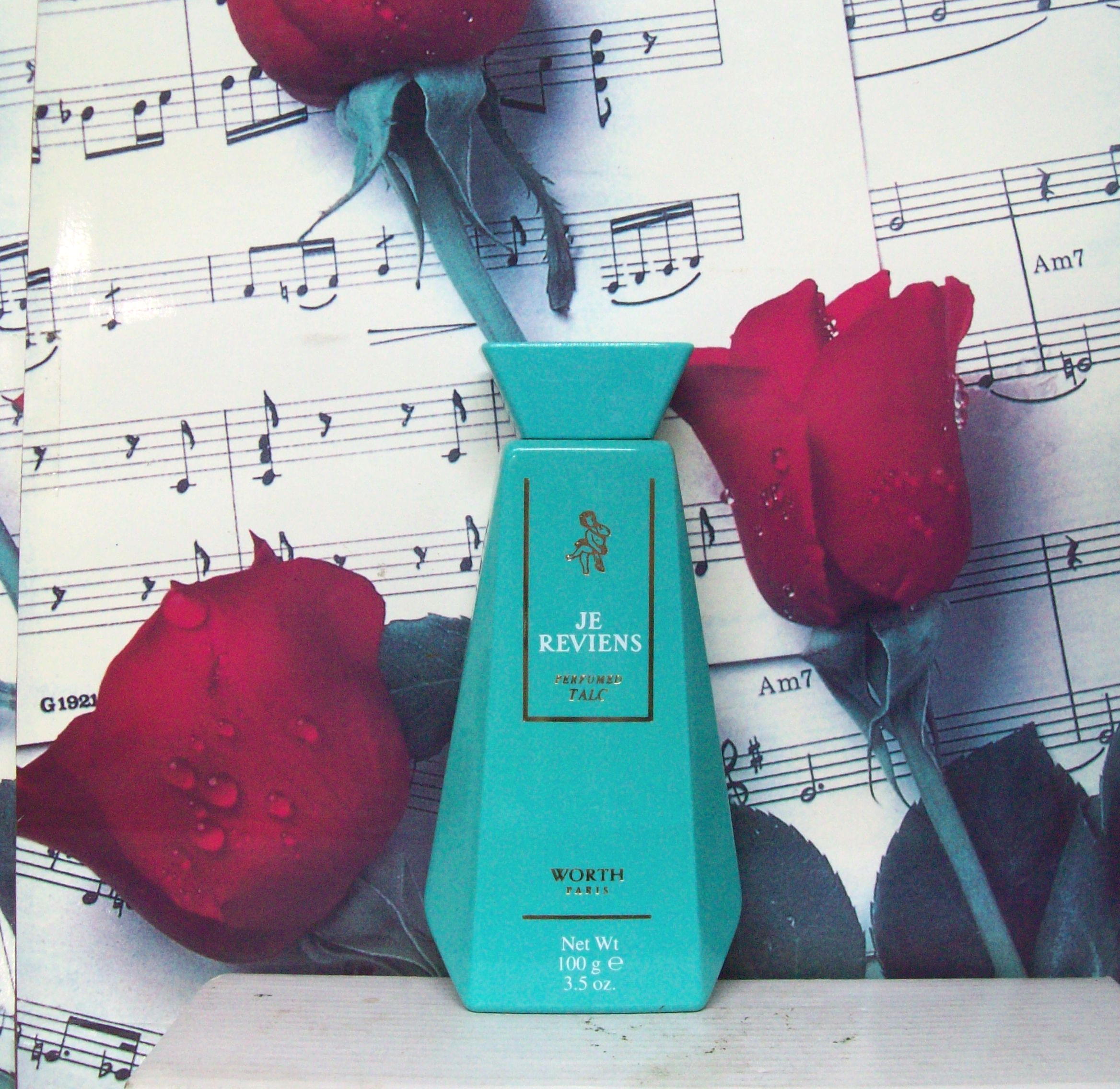 Je Reviens Worth Perfumed Talc 3.5 OZ Vintage