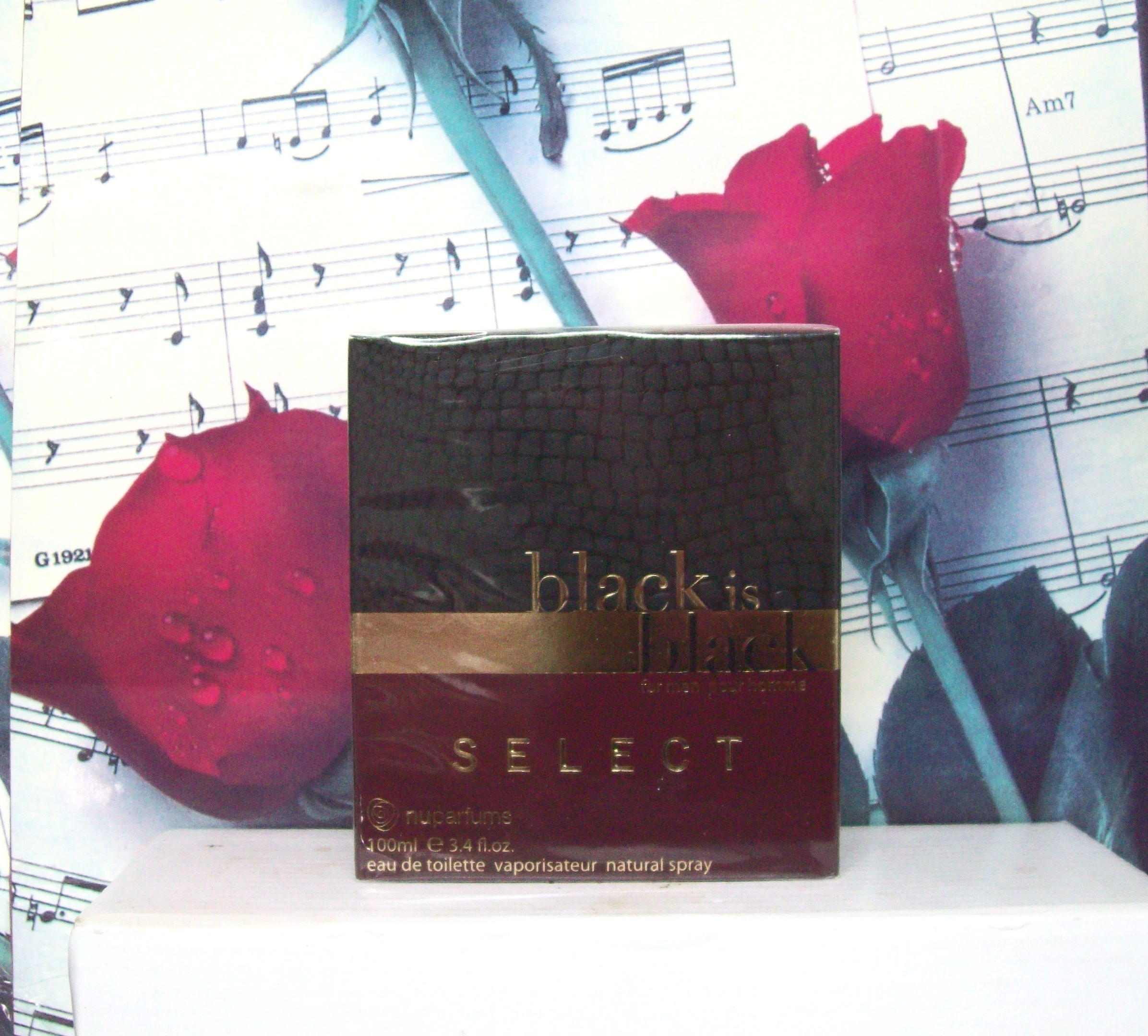 Black Is Black Select EDT 3.4 OZ front view