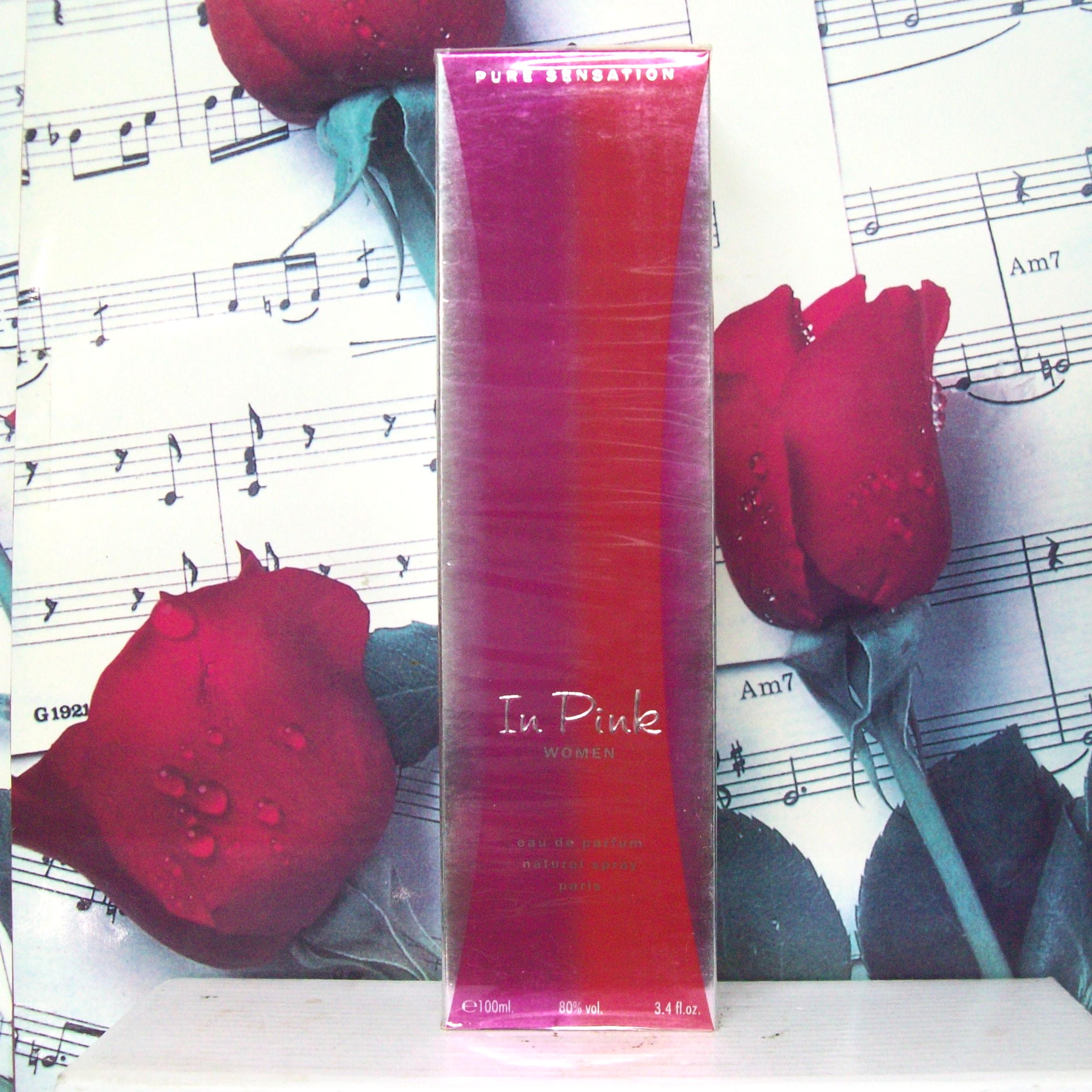 Pure Sensation In Pink Karen Low EDP 3.4 OZ perfume bottle